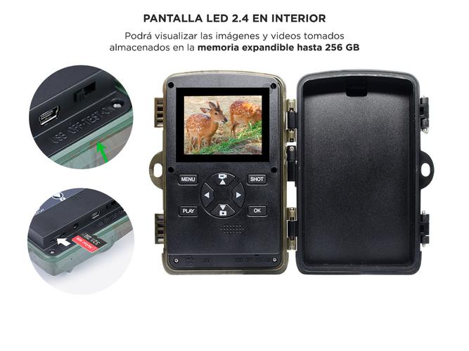Camara Deportiva Caza Pro Hunter II 4K 2160P - 5