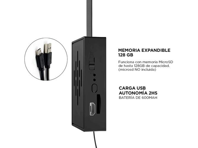 Mini Camara Oculta Recargable WIFI Gadnic  - 3