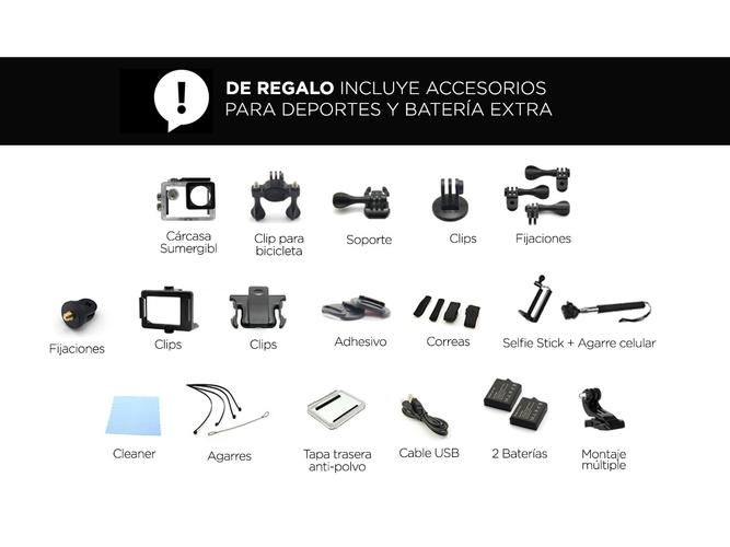 Cámara Deportiva Gadnic Extreme8 Full Hd Sumergible 30mts  Batería Extra Usado - 2
