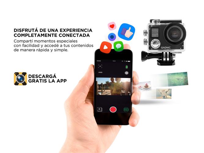 Cámara Deportiva Gadnic SX10 4K 16Mpx Pantalla Touch  Batería Extra Outlet - 3