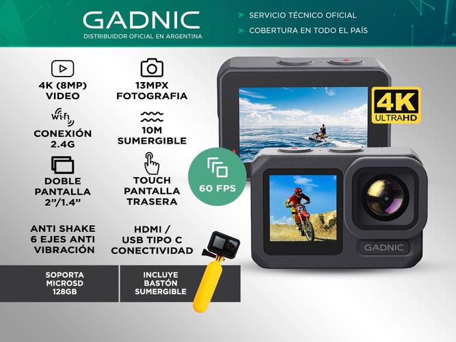 Camara Deportiva 4k Doble Pantalla  - 1