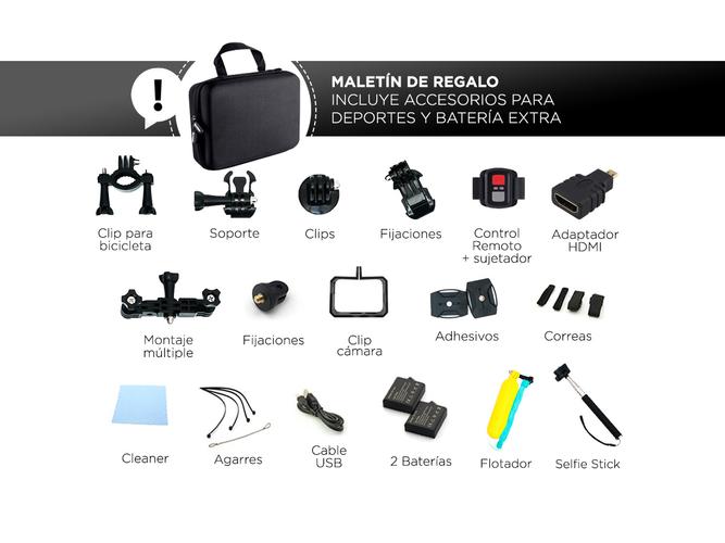 Camara Deportiva 4k Doble Pantalla  - 2