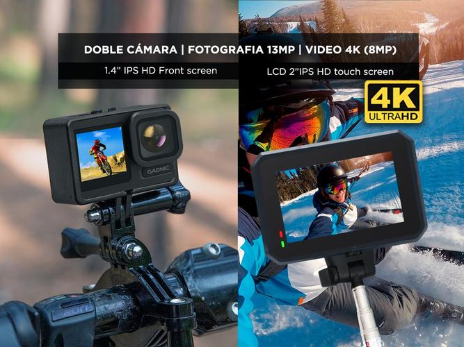 Camara Deportiva 4k Doble Pantalla  - 3