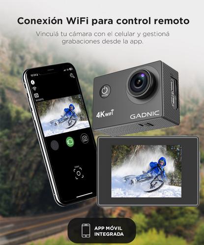 Cámara Deportiva Gadnic AIR 4K WiFi Pantalla LCD 2 Pulgadas Gran Angular 170 16 MP Recargable 900 mAh - 2
