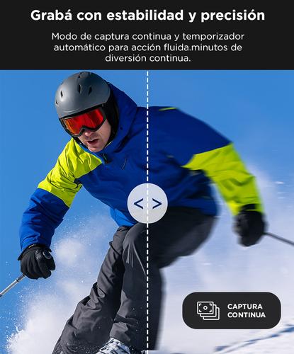 Cámara Deportiva Gadnic AIR 4K WiFi Pantalla LCD 2 Pulgadas Gran Angular 170 16 MP Recargable 900 mAh - 4