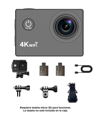 Cámara Deportiva Gadnic AIR 4K WiFi Pantalla LCD 2 Pulgadas Gran Angular 170 16 MP Recargable 900 mAh - 6