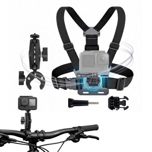 Kit Correa Pecho y Soporte Bicicleta Gadnic Para Cámara de Acción 360º - 0