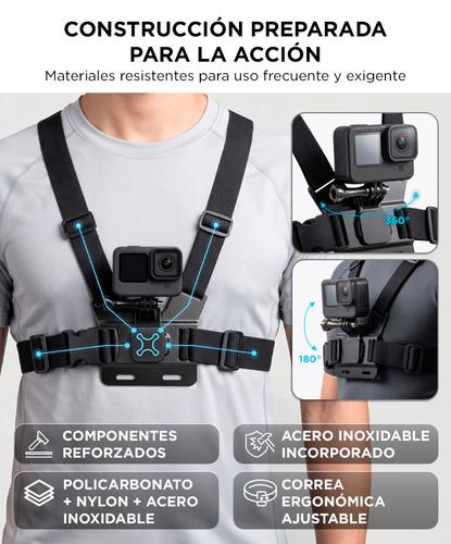 Kit Correa Pecho y Soporte Bicicleta Gadnic Para Cámara de Acción 360º - 3