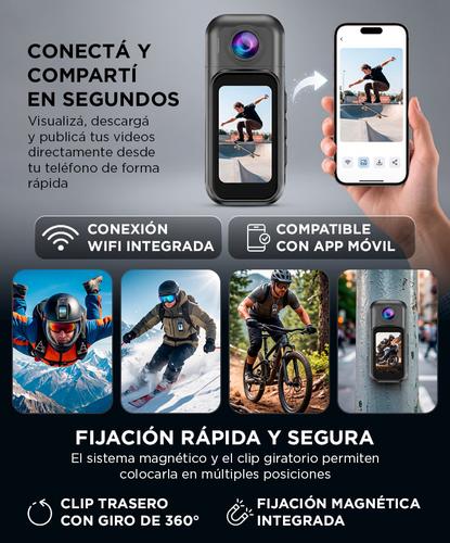 Mini Cámara De Acción Gadnic Vlogs Full HD 1080P Con Pantalla Táctil WIFI - 2