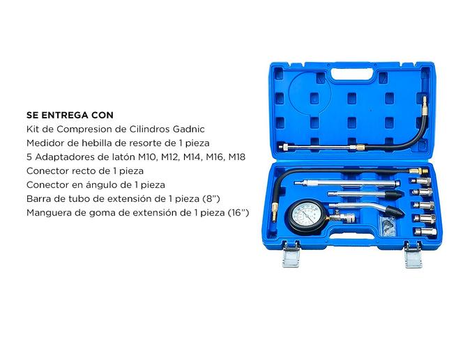 Kit Comprobador De Compresión Gadnic De Cilindros Motor Profesional - 4