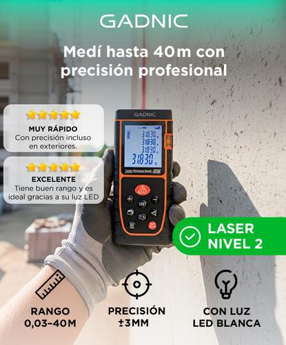 Medidor Láser Gadnic 40M de Alcance - 1
