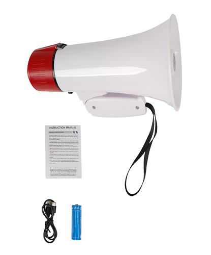 Megáfono De Mano Gadnic Grabador Voz Música 30 W Recargable - 6