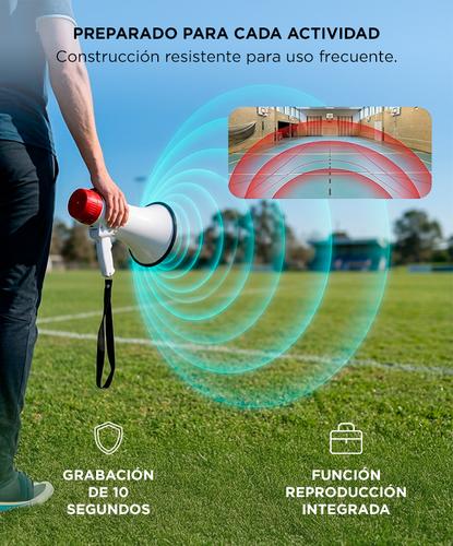 Megafono Portatil De Mano Gadnic Grabador Voz Musica 15W - 3