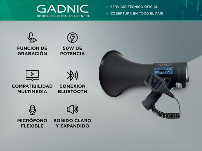 Megáfono Portátil Gadnic Con Control  Outlet - 1
