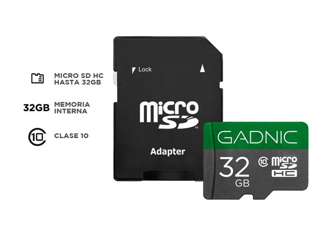 Memoria Micro SDHC GADNIC 32gb Clase 10 - 1