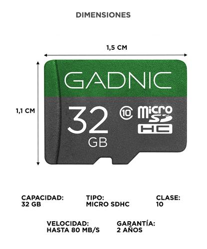 Memoria Micro SDHC GADNIC 32gb Clase 10 - 5