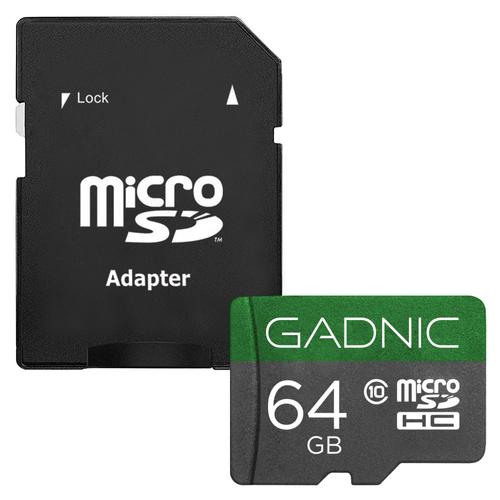 Memoria Micro SD Gadnic Hasta 64GB Clase 10  Adaptador - 0