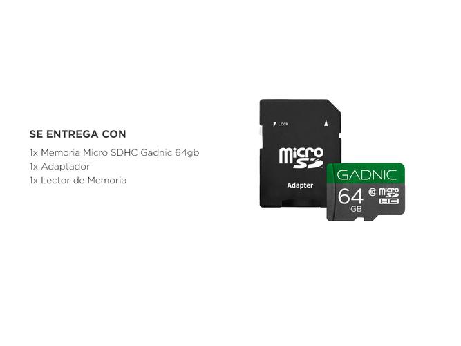 Memoria Micro SD Gadnic 64GB Clase 10 Adaptador Incluido - 6