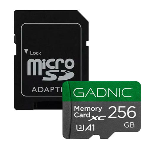 Memoria Micro SD Gadnic 256gb Clase U3 / A1 / SDXC  Con Adaptador - 0