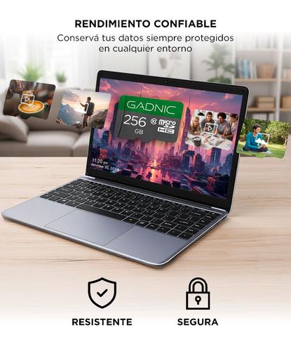 Memoria Micro SD Gadnic 256gb Clase 10  Con Adaptador - 4