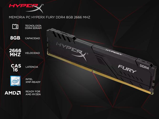 Memoria RAM DDR4 Hyperx Fury 8gb 2666 MHz - 1
