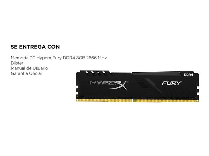 Memoria RAM DDR4 Hyperx Fury 8gb 2666 MHz - 5