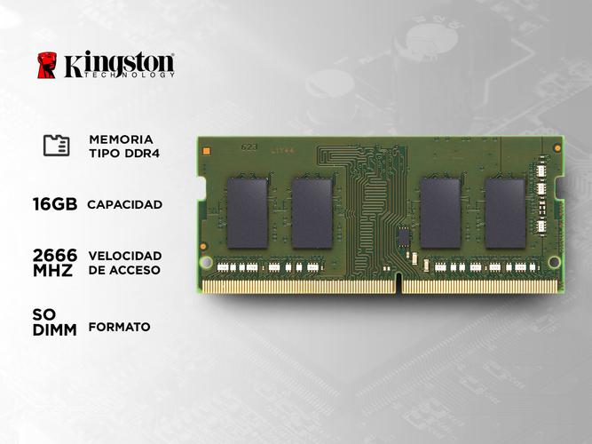Memoria Ram para Notebook Sodimm 16gb DDR4 2666 Mhz Kingston  Laptop - 1