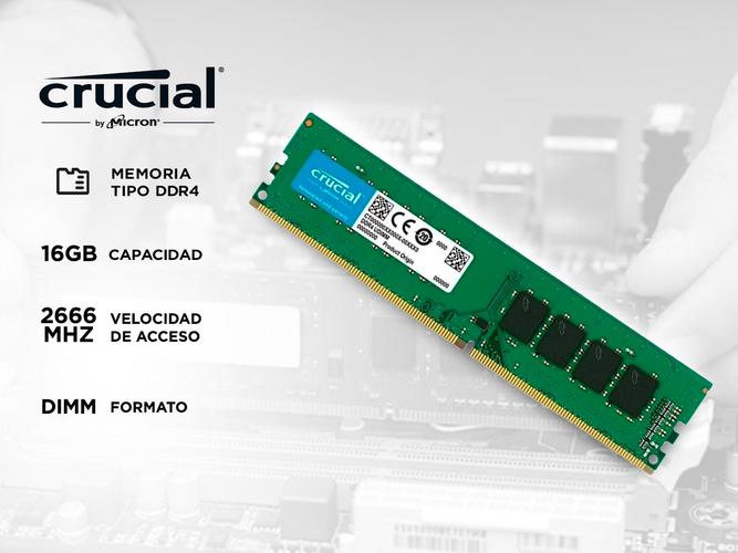 Memoria Ram PC Crucial 16GB 2666 MHz DDR4 - 1