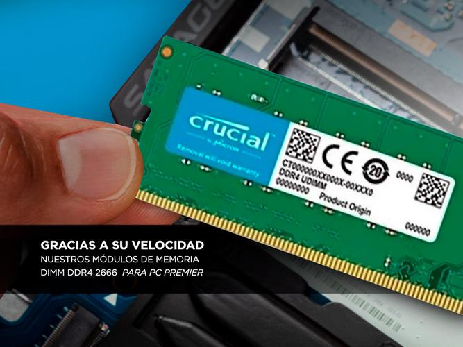 Memoria Ram PC Crucial 16GB 2666 MHz DDR4 - 3