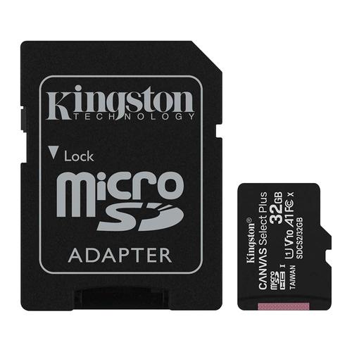 Memoria Micro Sd Kingston 32gb c Adaptador Clase 10 100MBs Canvas Plus Outlet - 0