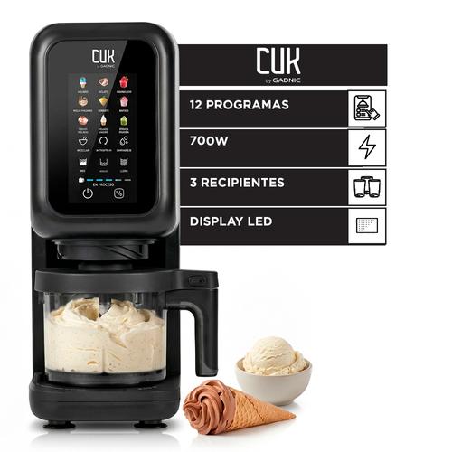 Máquina Para Hacer Helado Cuk By Gadnic 12 Programas 700W  Con 3 Recipientes Y Display LED - 0
