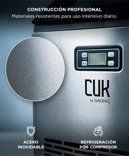 Máquina De Hielo Industrial CUK By Gadnic 45 Kg Diarios Acero Inoxidable Con Depósito 10 Kg - 4