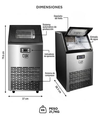 Máquina De Hielo Industrial CUK By Gadnic 45 Kg Diarios Acero Inoxidable Con Depósito 10 Kg - 5