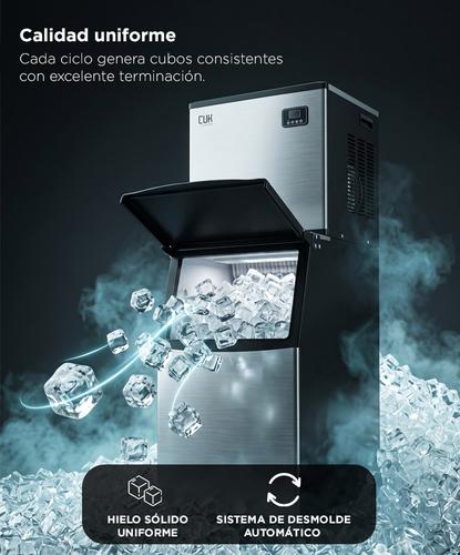 Máquina De Hielo Industrial Cuk By Gadnic 160 Kg Diarios Acero Inoxidable 90 Kg Almacenamiento - 3