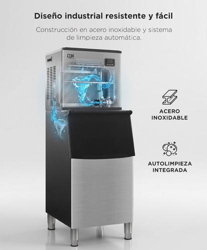Máquina De Hielo Industrial Cuk By Gadnic 160 Kg Diarios Acero Inoxidable 90 Kg Almacenamiento - 4