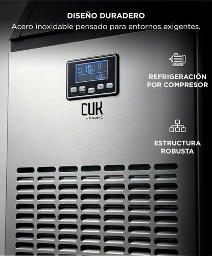 Máquina De Hielo Industrial CUK By Gadnic 65 Kg Diarios Acero Inoxidable 15 Kg Almacenamiento - 4
