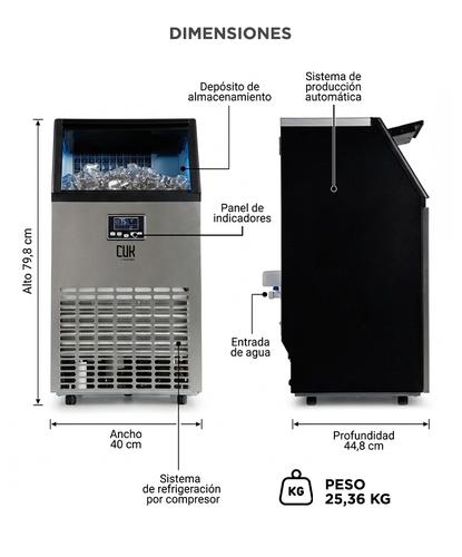 Máquina De Hielo Industrial CUK By Gadnic 65 Kg Diarios Acero Inoxidable 15 Kg Almacenamiento - 5