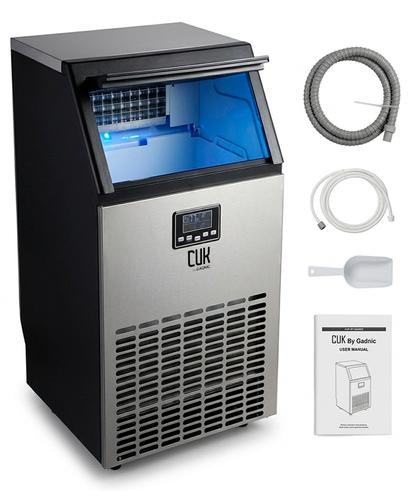 Máquina De Hielo Industrial CUK By Gadnic 65 Kg Diarios Acero Inoxidable 15 Kg Almacenamiento - 6