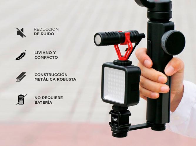 Micrófono Profesional GM-50 Gadnic Cardioide para Cámara y Celular - 3