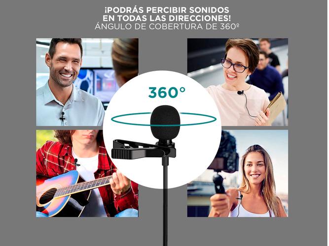 Micrófono Solapa 3.5mm Gadnic Para Iphone Android Smartphone   - 4