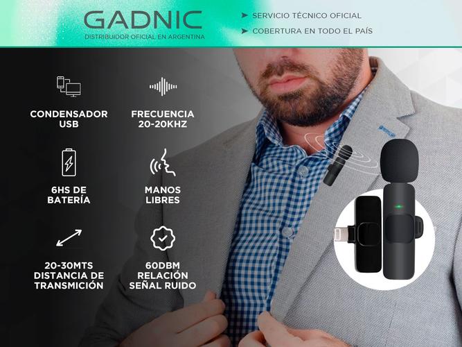 Micrófono De Solapa Inalámbrico GADNIC MICROMIC Condensador - 1