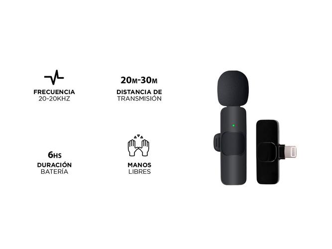 Micrófono De Solapa Inalámbrico GADNIC MICROMIC Condensador - 5
