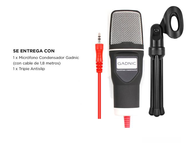 Microfono Condenser Gadnic MCC11 Omnidireccional - 5