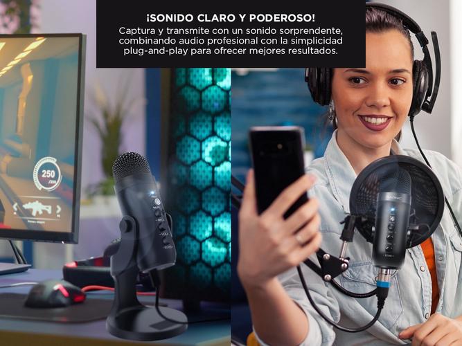 Micrófono Gadnic MIC-40PRO Condensador USB - 4
