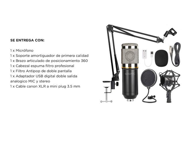 Micrófono Condensador Gadnic + Accesorios  - 5