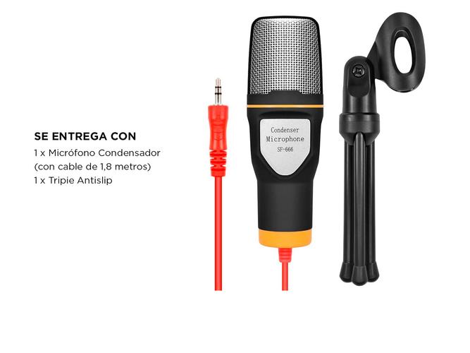 Microfono Condenser SF-666 Omnidireccional - 5