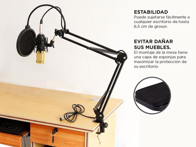 Soporte Para Microfono + Brazo Articulado 36.5 cm - 2