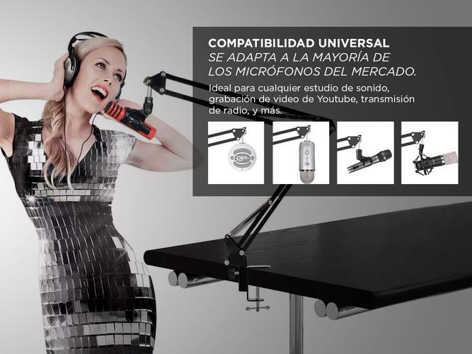 Soporte Para Microfono + Brazo Articulado 36.5 cm - 4