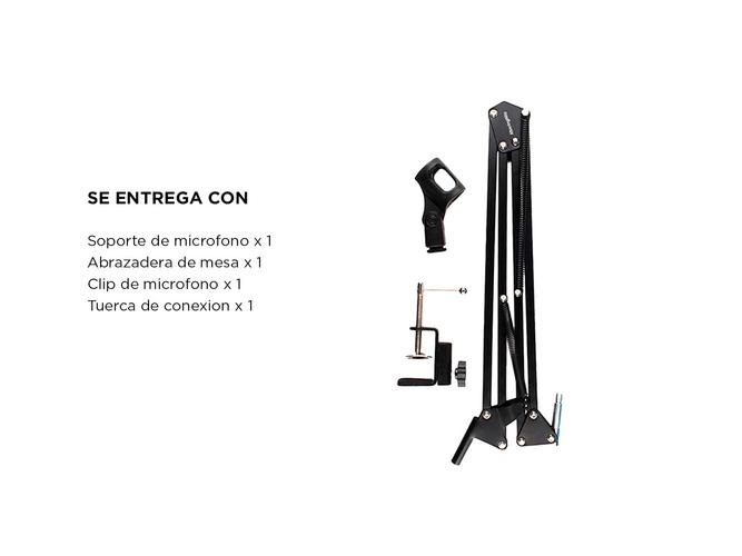 Soporte Para Microfono + Brazo Articulado 36.5 cm - 6
