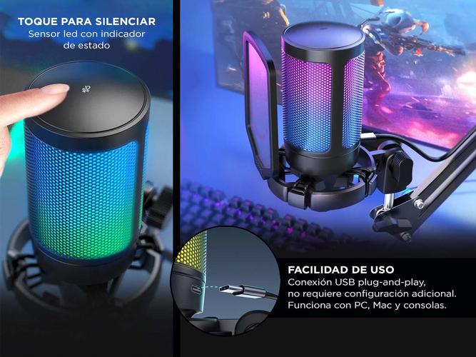 Micrófono Fifine A6V Con USB Para Streaming - 3